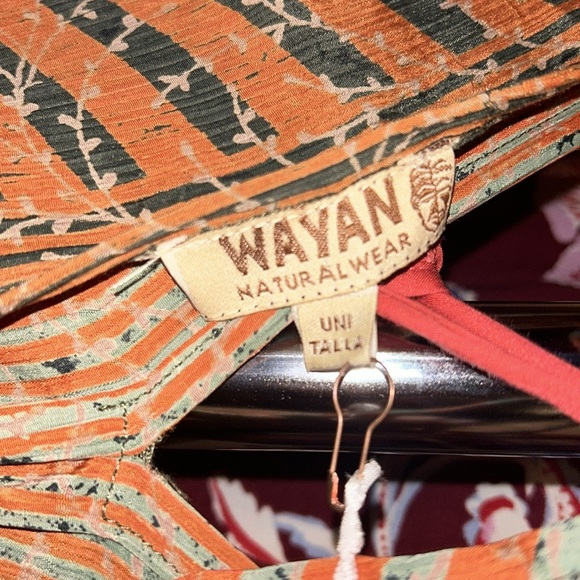 Wayan dress, size s, pink, brown, green - Picture 3 of 3